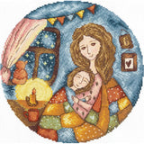 Kit de Punto de Cruz ANDRIANA SANM-41 – Mom’s Warmth