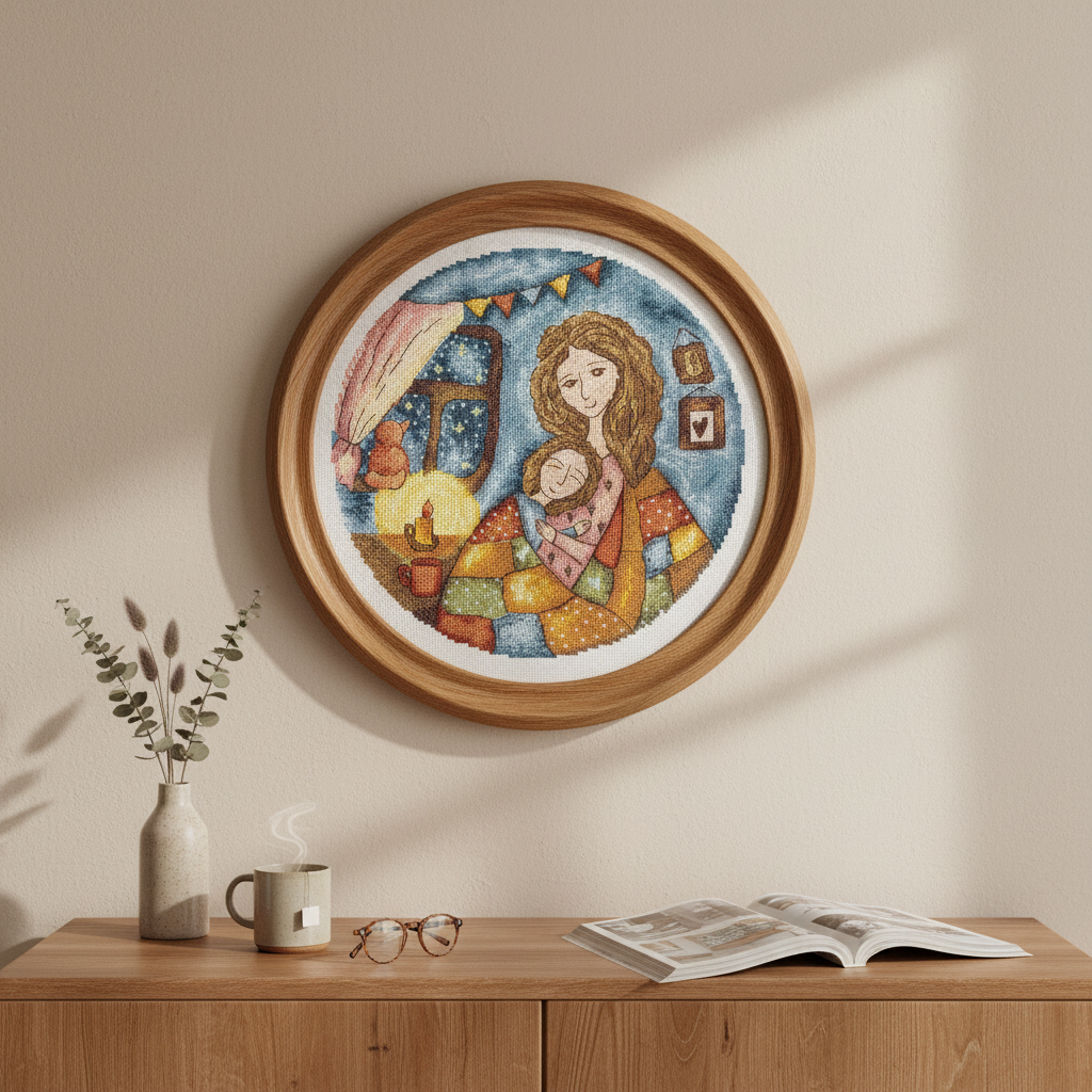 ANDRIANA SANM-41 Cross Stitch Kit – Mom's Warmth