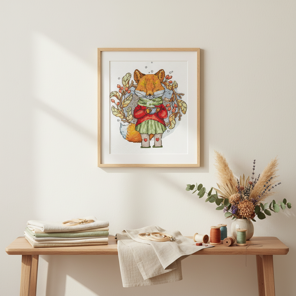 Cross Stitch Kit "Autumn Tea" Andriana SANO-32 – Fox Embroidery