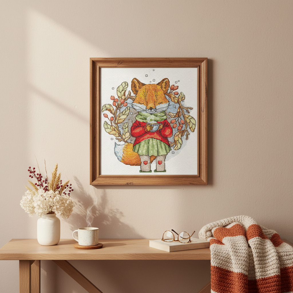 Cross Stitch Kit "Autumn Tea" Andriana SANO-32 – Fox Embroidery