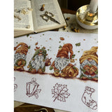 Kit de Punto de Cruz "Gnomos de Otoño" SANO-34
