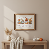 Kit de Punto de Cruz "Gnomos de Otoño" SANO-34