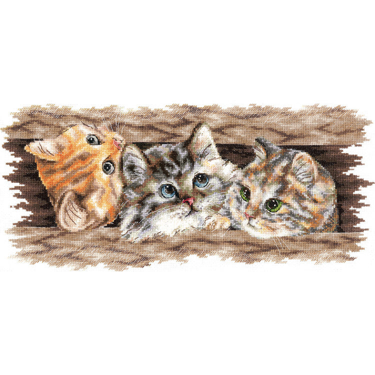 Fluffy Trio – Andriana Cross Stitch Kit SANP-69
