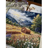 Cross Stitch Kit "Before the Storm" Andriana SANP-78 – Countryside landscape with storm 24.5x23.5 cm Aida 16 ct