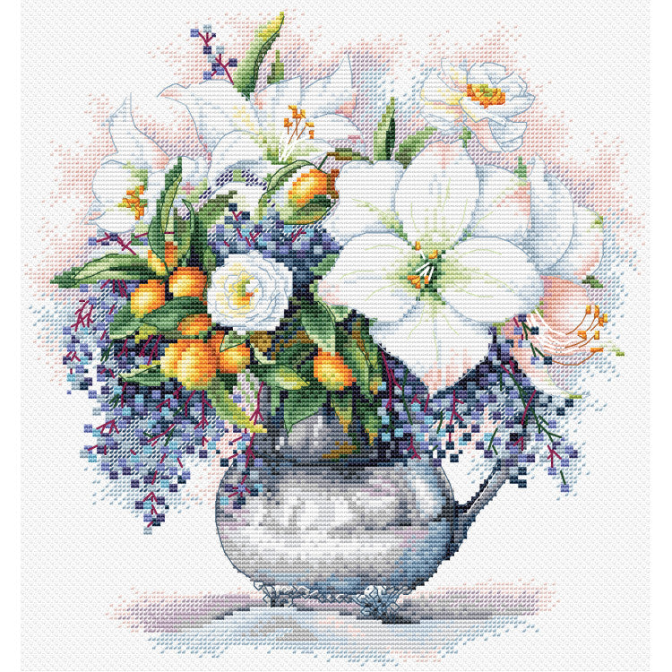 Kit de Punto de Cruz ANDRIANA SANTS-13 – Floral Etude