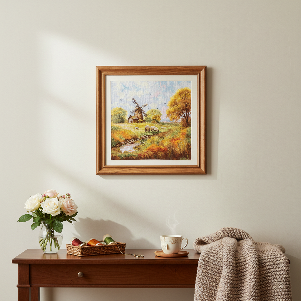 Cross Stitch Kit "At the Old Mill" - Andriana SANU-09