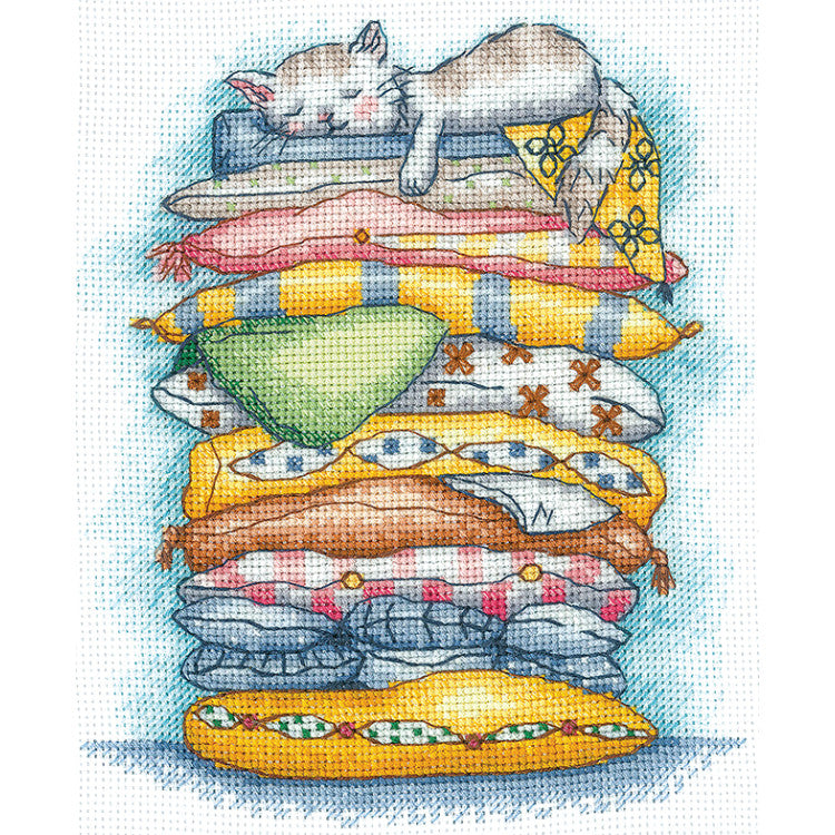 The Cat is Resting – Andriana Cross Stitch Kit SANV-55
