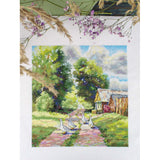 MP Studia On a Country Road SNV-1001 Cross Stitch Kit, rural landscape with geese