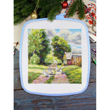 MP Studia On a Country Road SNV-1001 Cross Stitch Kit, rural landscape with geese