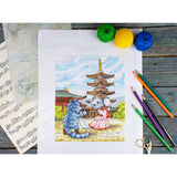MP Studia Graceful Dance SNV-1013 dancing cats cross stitch kit