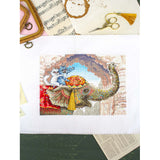 Cross Stitch Kit MP Studia Riding an Elephant SNV-1015 cats on elephant