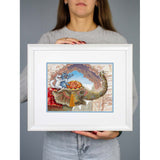Cross Stitch Kit MP Studia Riding an Elephant SNV-1015 cats on elephant