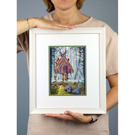 Kit de punto de cruz MP Studia Una cabaña inusual SNV-927