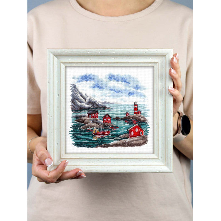 Kit de punto de cruz MP Studia Costa escandinava SNV-953