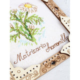 Miniature Chamomile Cross Stitch Kit on Wooden Base – MP Studia SO-142