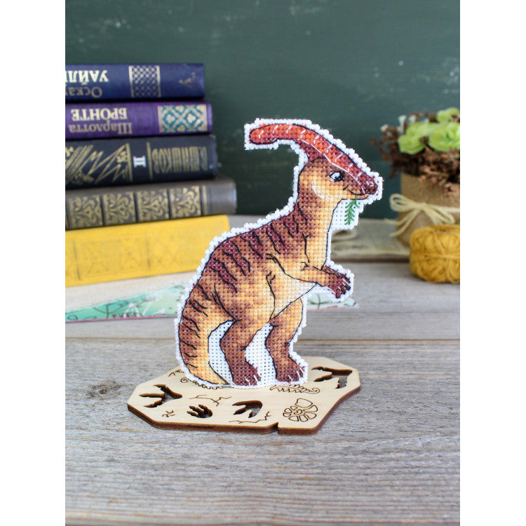 Kit de punto de cruz MP Studia SR-1340 – Dinosaurs. Parasaurolophus, parasaurolophus