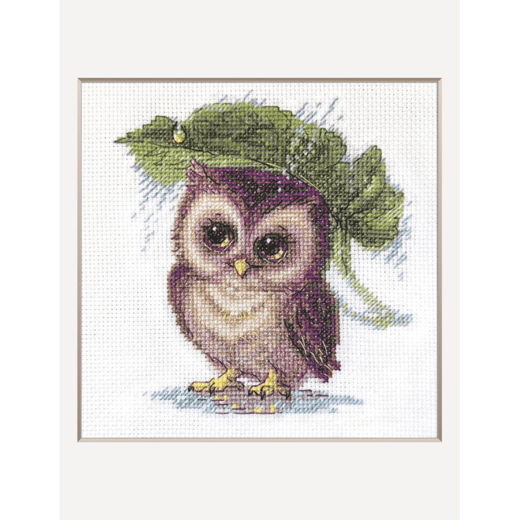 Kreuzstich-Set Aine Collection A1023 – „Eule im Regen“