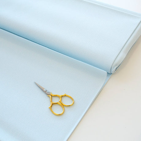 Tela Aida 14 ct 3706/550 azul claro de Zweigart para punto de cruz, algodón 100 %