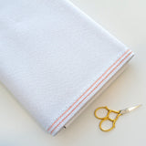 Textura de la tela Aida con brillo para bordado en punto de cruz