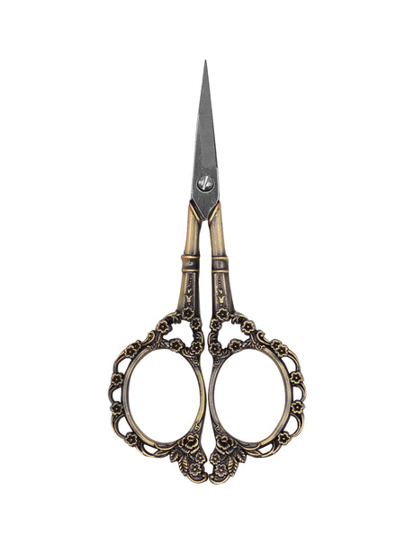 Tijera de bordar decorativa 11 cm oro viejo Cose 857309
