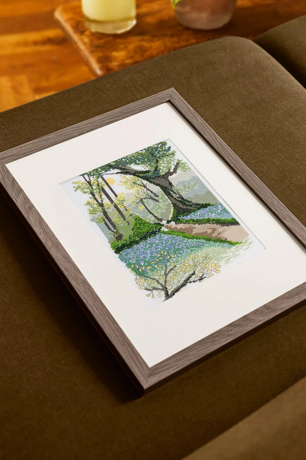 DMC "Spring Landscape" cross-stitch kit by Marie-Dominique Procureur