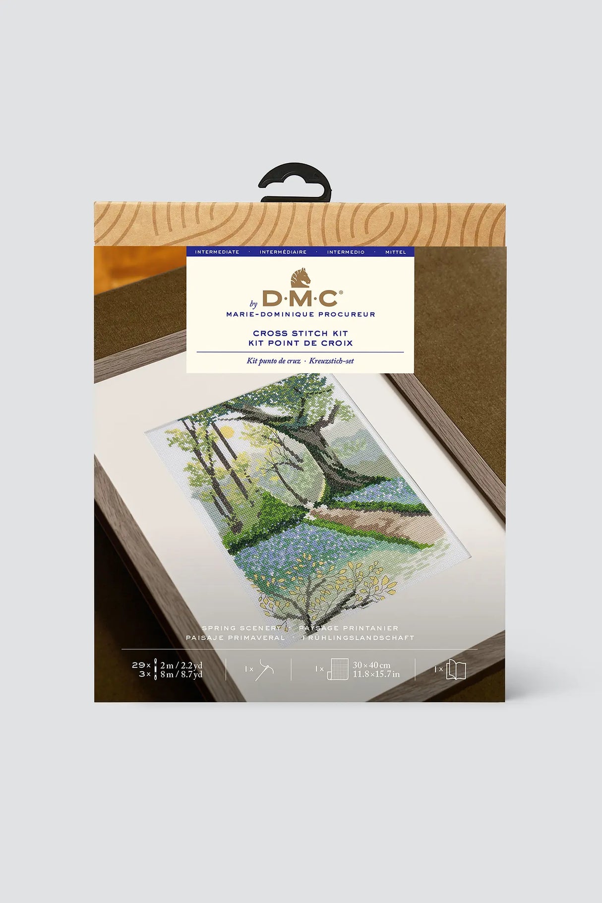 DMC "Spring Landscape" cross-stitch kit by Marie-Dominique Procureur