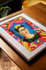 El Marco de Frida Kahlo – Kit de Punto de Cruz Avanzado DMC BK1993