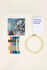 DMC cross stitch kit "Octopus" by Joanna Hateley