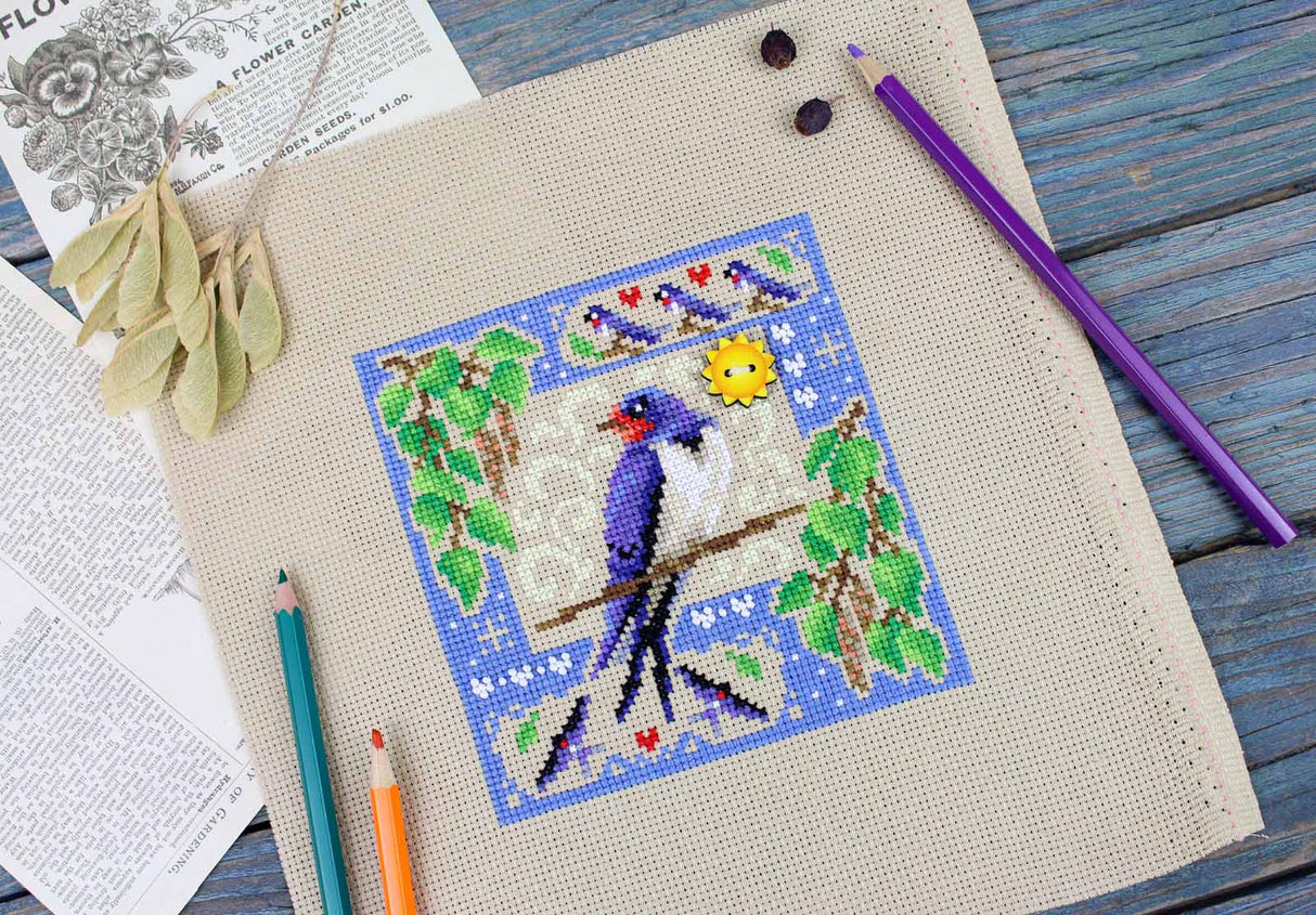 MP Studia SNV-972 Cross Stitch Kit – Mini Sampler “Summer Composition”
