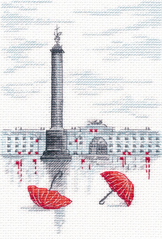 Vista adicional de Kit de punto de cruz Oven S1626 – Sketches / 4 10x15 cm