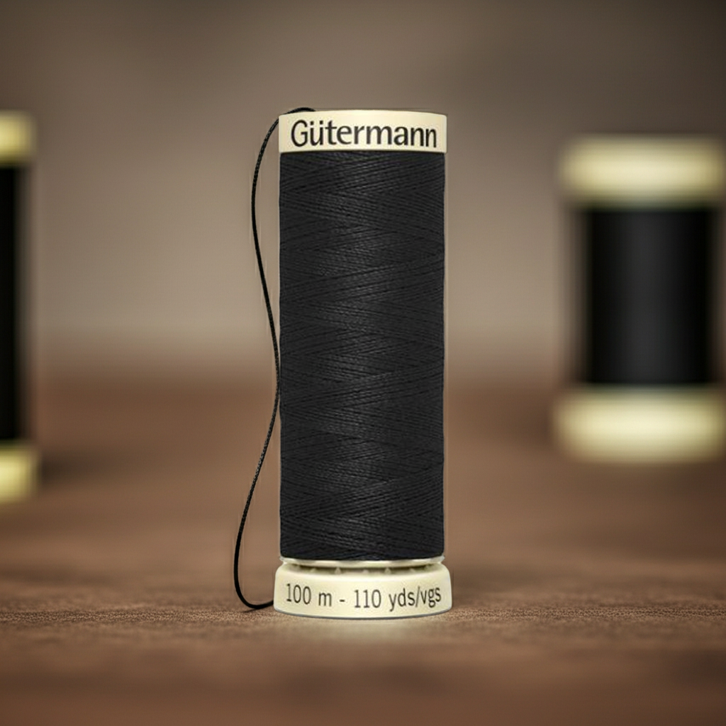 000 Negro Gütermann Hilo de Coser Coselotodo 100 m