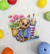 Cross Stitch Kit "Plush Pet" - SNV-828 by Mp Studia 