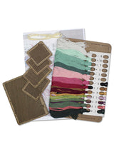 Wooden Cross-Stitch Kit "Spring Collage" MP Studia SO-123 – Decoration 26×17 cm