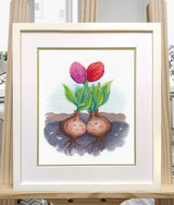 Kit de punto de cruz "Tulipanes Enamorados" 1594