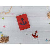 Étui à aiguilles en bois. Ancre. KF056/39 Sorcier