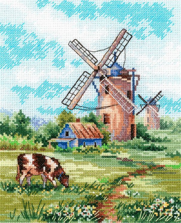 Terre natale – Kit de broderie au point de croix MP Studia SNV-919