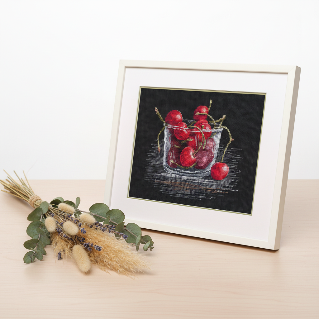 "Cherries" cross stitch kit Oven 1593