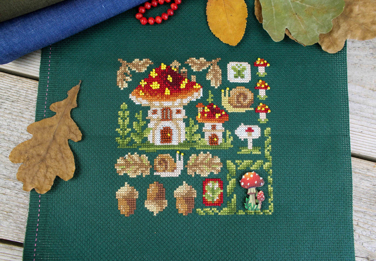 Vista adicional de Kit con abalorios MP Studia SNV-944 – Mini Muestrario. Casa de Amanita 13x13 cm