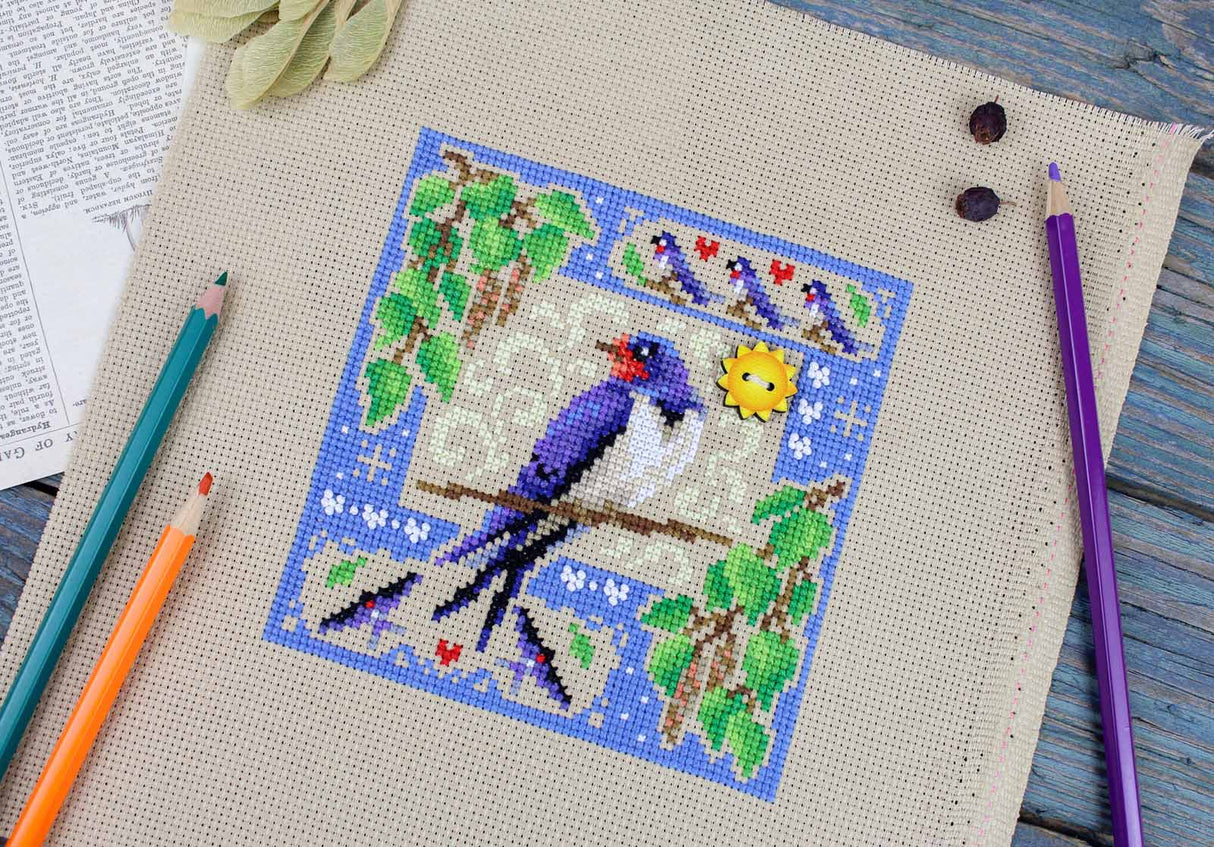 MP Studia SNV-972 Cross Stitch Kit – Mini Sampler “Summer Composition”