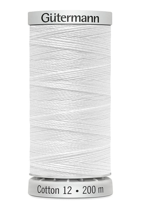 Gütermann Cotton 12 - Fil de coton Sulky pour broderie machine 200m
