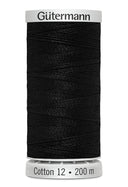 Gütermann Cotton 12 - Fil de coton Sulky pour broderie machine 200m