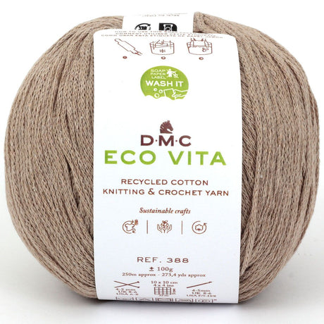DMC Eco Vita - Hilo de Algodón Reciclado en Tonos Naturales