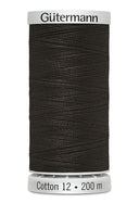 Gütermann Cotton 12 - Fil de coton Sulky pour broderie machine 200m
