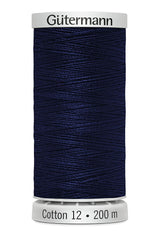 Gütermann Cotton 12 - Sulky Cotton Thread for Machine Embroidery 200m