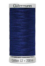 Gütermann Cotton 12 - Sulky Cotton Thread for Machine Embroidery 200m