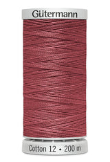 Gütermann Cotton 12 - Sulky Cotton Thread for Machine Embroidery 200m