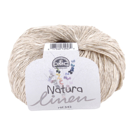 Natura Linen DMC Yarn - Linen, Cotton and Viscose Blend with Rustic Look and Unique Textures, 12 Naturally Inspired Colors