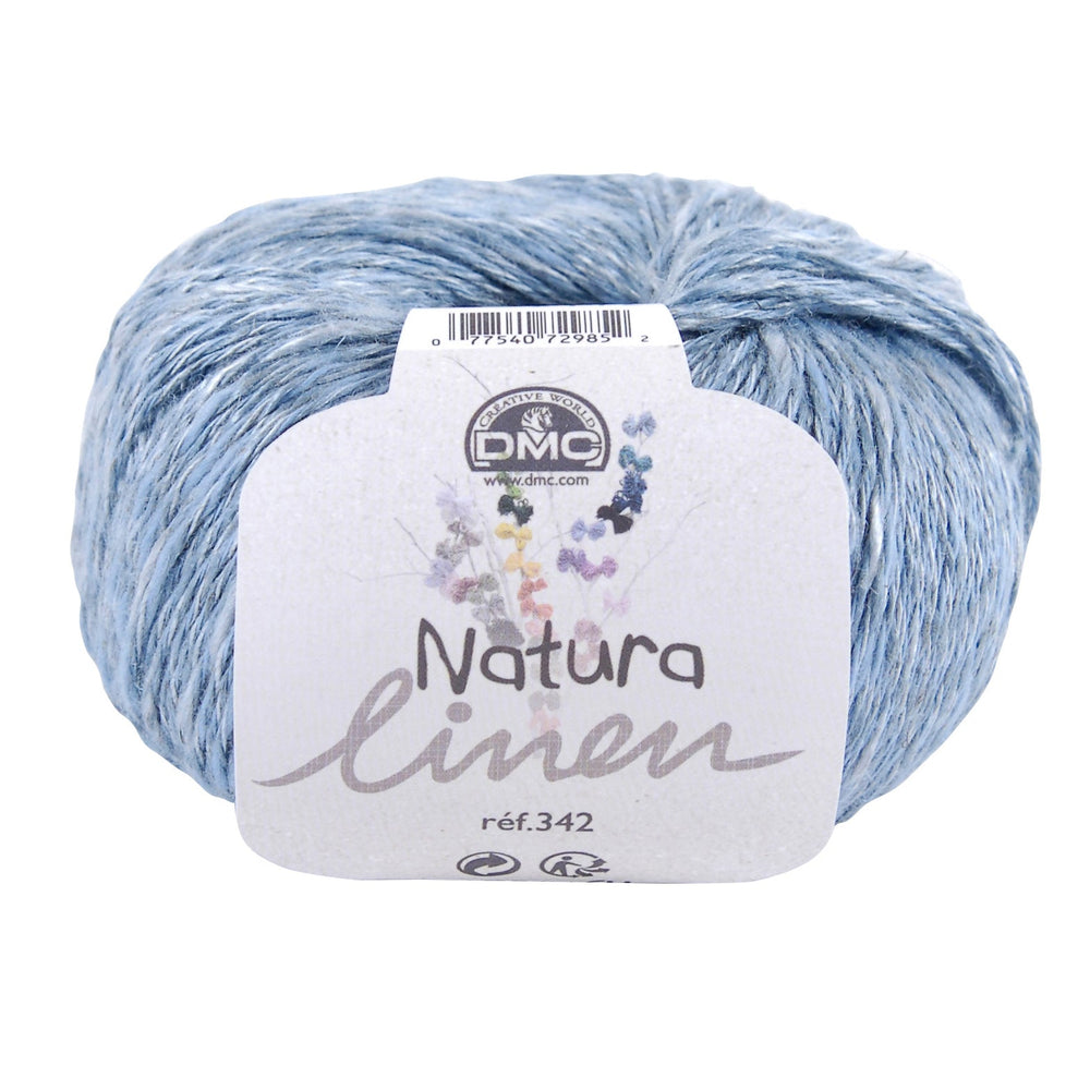 Hilo DMC Natura Linen - Mezcla de Lino, Algodón y Viscosa con Aspecto Rústico y Texturas Únicas, 12 Colores Inspirados en la Naturalidad