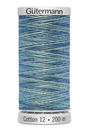 Gütermann Cotton 12 - Fil de coton Sulky pour broderie machine 200m