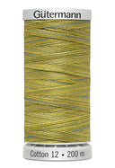 Gütermann Cotton 12 - Fil de coton Sulky pour broderie machine 200m